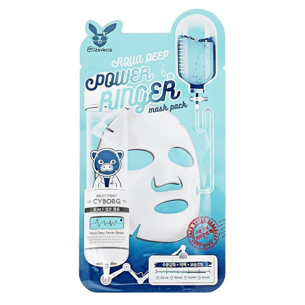 Elizavecca Aqua Deep Power Ringer Face Mask Pack 1Ea